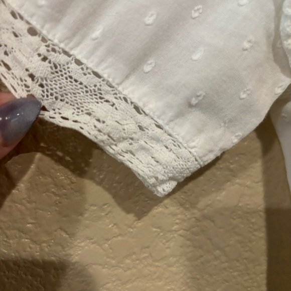 Elegant White Ruffled Mini Dress - Picture 7 of 12